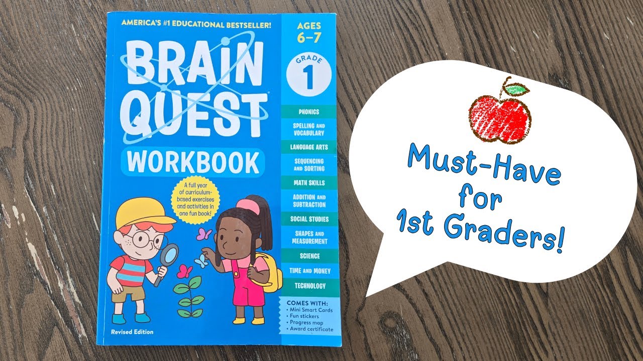 Brain Quest Workbook for 1st Grade | MUST-HAVE for Homeschooling & Learning 📚✨