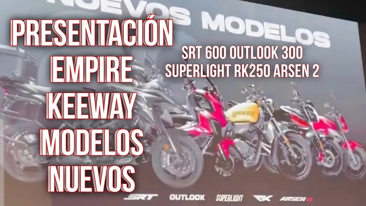 Motos Venezuela Empire Keeway presento modelos nuevos SRT Outlook Superlight RK250 Arsen 2