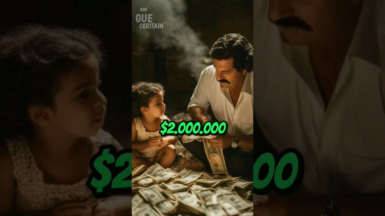 PABLO ESCOBAR MEMBAKAR UANG $2.000.000 UNTUK MENGHANGATKAN PUTRINYA #shorts #fakta #sejarah #mitos