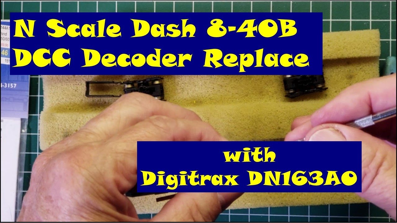 N Scale Atlas Dash 8-40B DCC Decoder, Digitrax DN163A0, installation