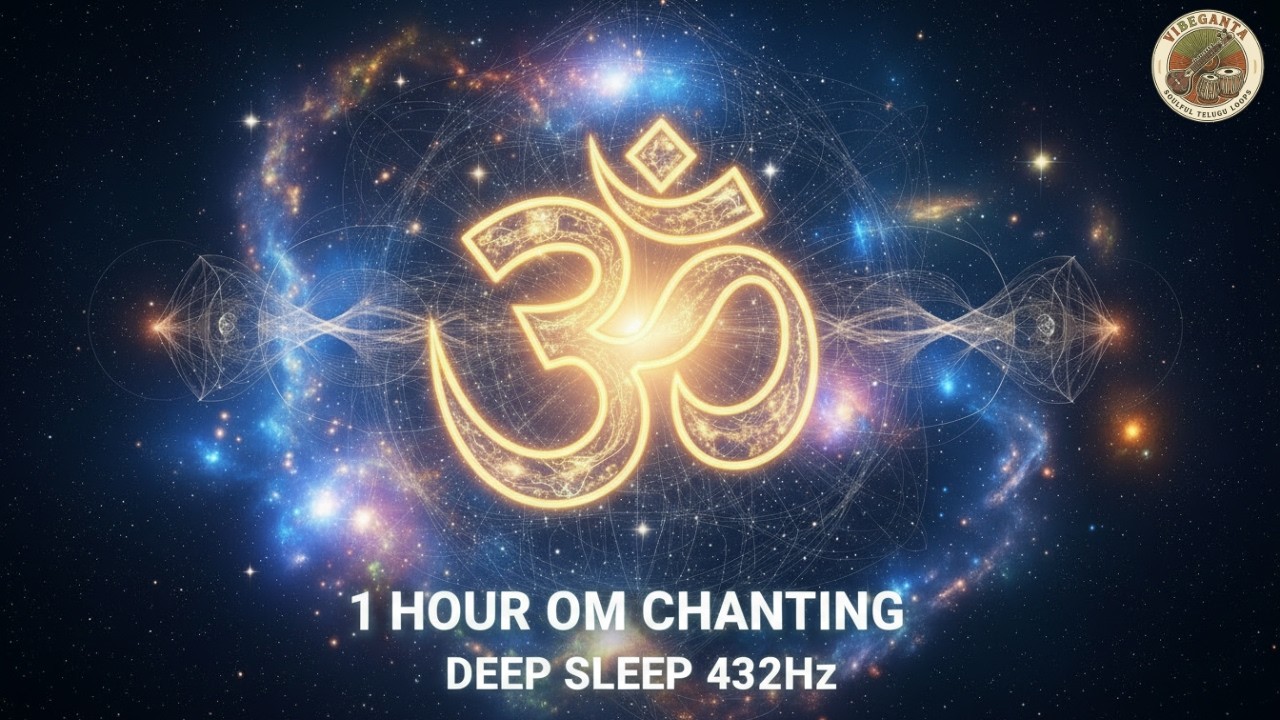 Fall Asleep Fast: 1 Hour OM Mantra at 432Hz Cosmic Vibration