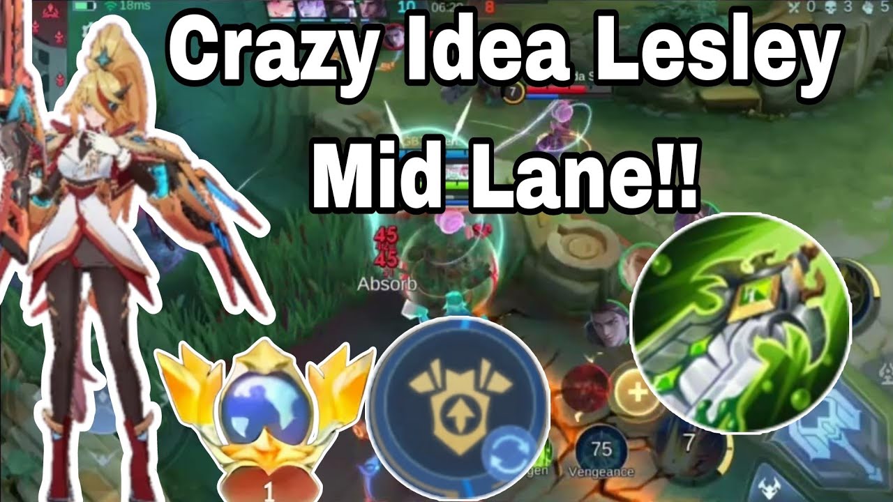 Crazy Idea Lesley On Mid Lane!! #mlbb #lesley