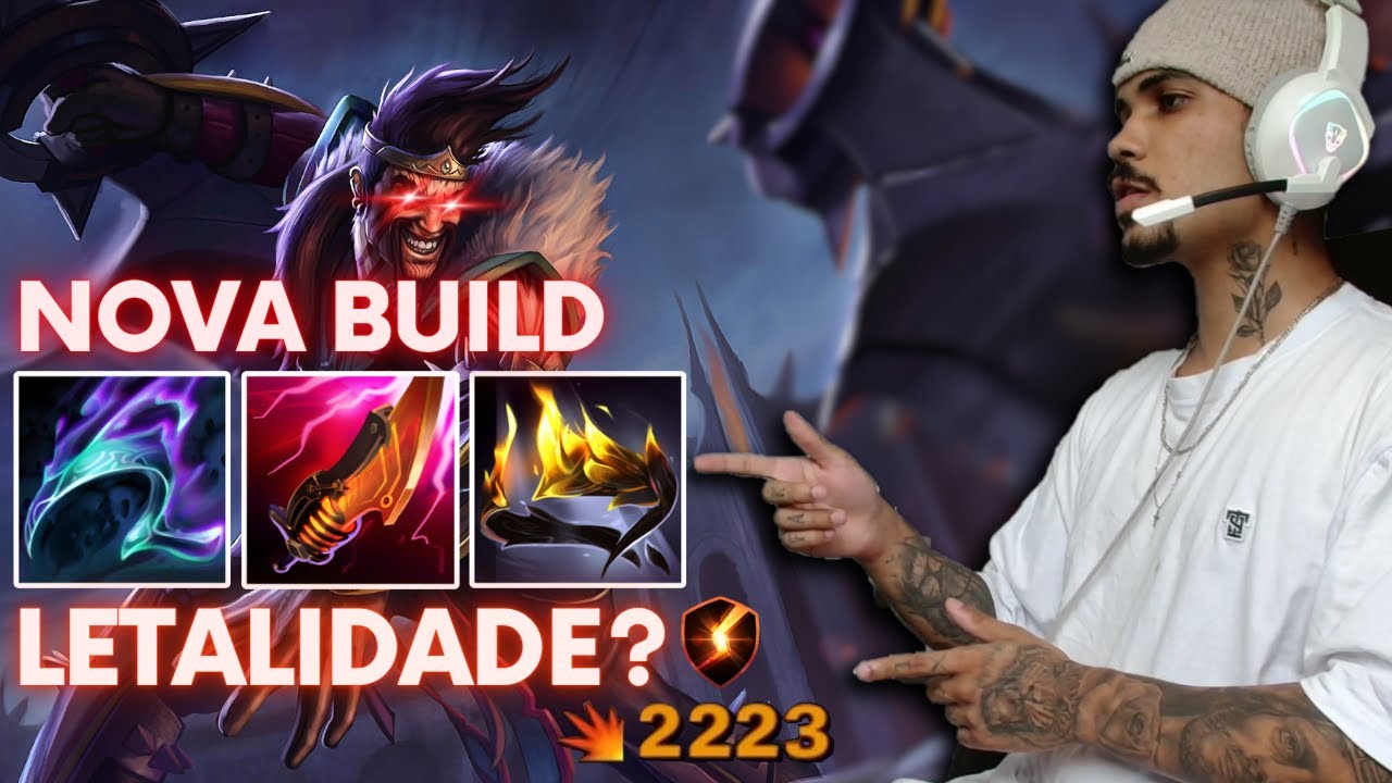 NOVA BUILD LETALIDADE? - ONE HIT! DRAVEN TA INSANO!