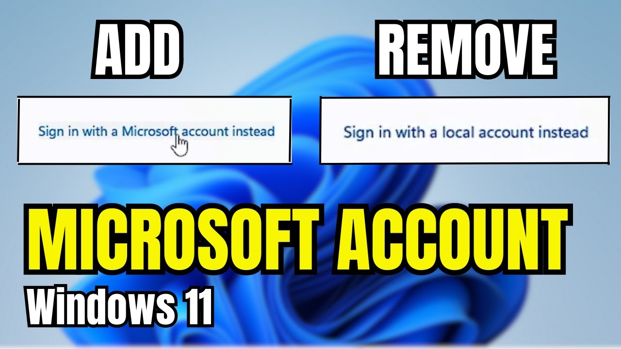 How to Add or Remove MICROSOFT Account on Windows 11 (2023 NEW)