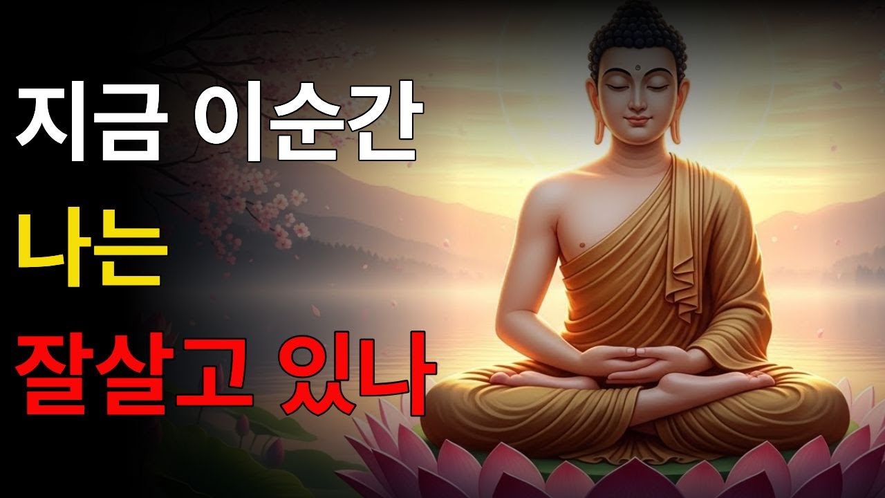 부처님말씀 | 인생은 오늘을 사는 일입니다. 그뿐입니다