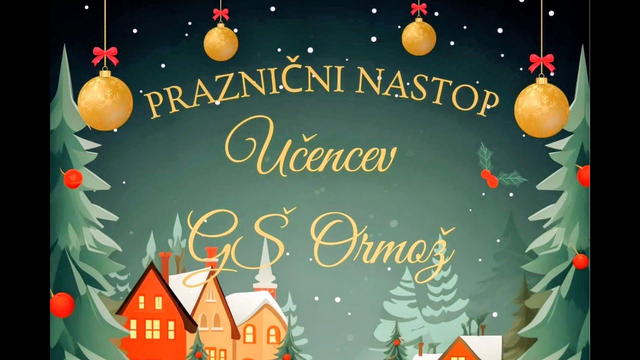 Praznični nastop učencev   17. 12. 2025  ,  Glasbena šola Ormož