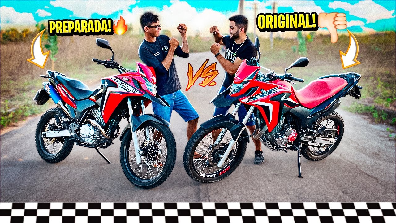 RACHA XRE 300 PREPARADA VS XRE 300 2022 ORIGINAL