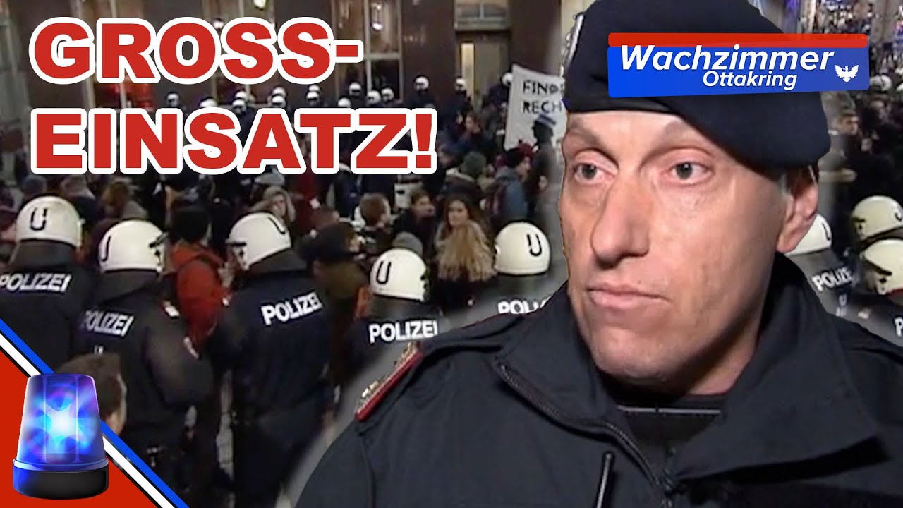 Akademikerball-Demo: Polizei Ottakring im Großeinsatz 👮‍♂️ | Wachzimmer Ottakring | ATV