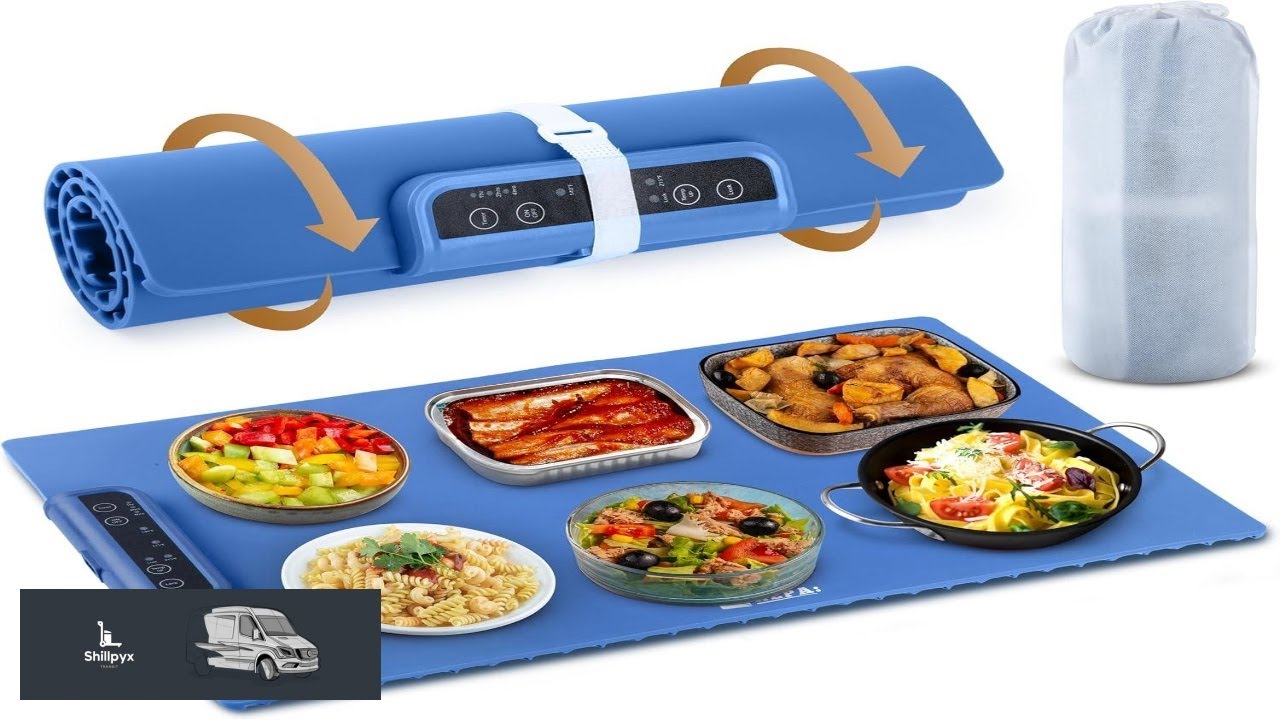 Extra Large Warming Mat for Food with Auto Shut Off Child Lock Portable