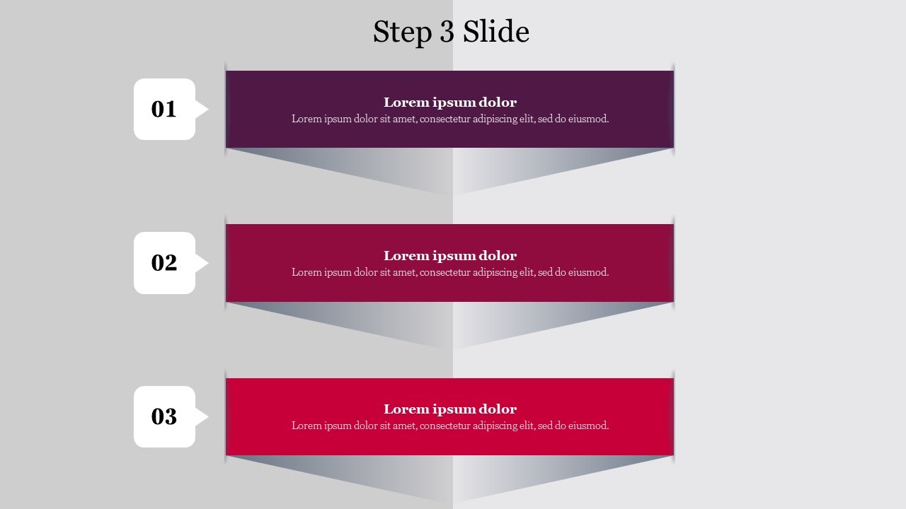 How To Make A Three Step Infographic PowerPoint