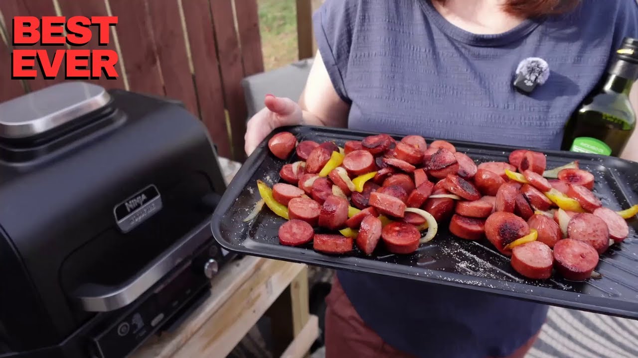 Grilling Smoked Sausage on the Ninja Woodfire Grill