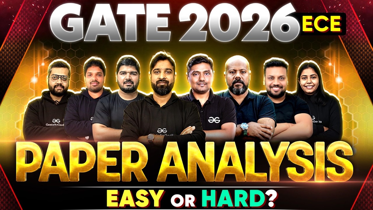 Анализ экзамена GATE 2026 | Решение задач GATE ECE | Легко или сложно?