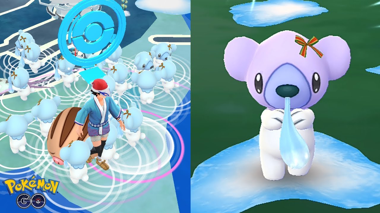 Completing Cubchoo's shiny costume family in Pokemon GO