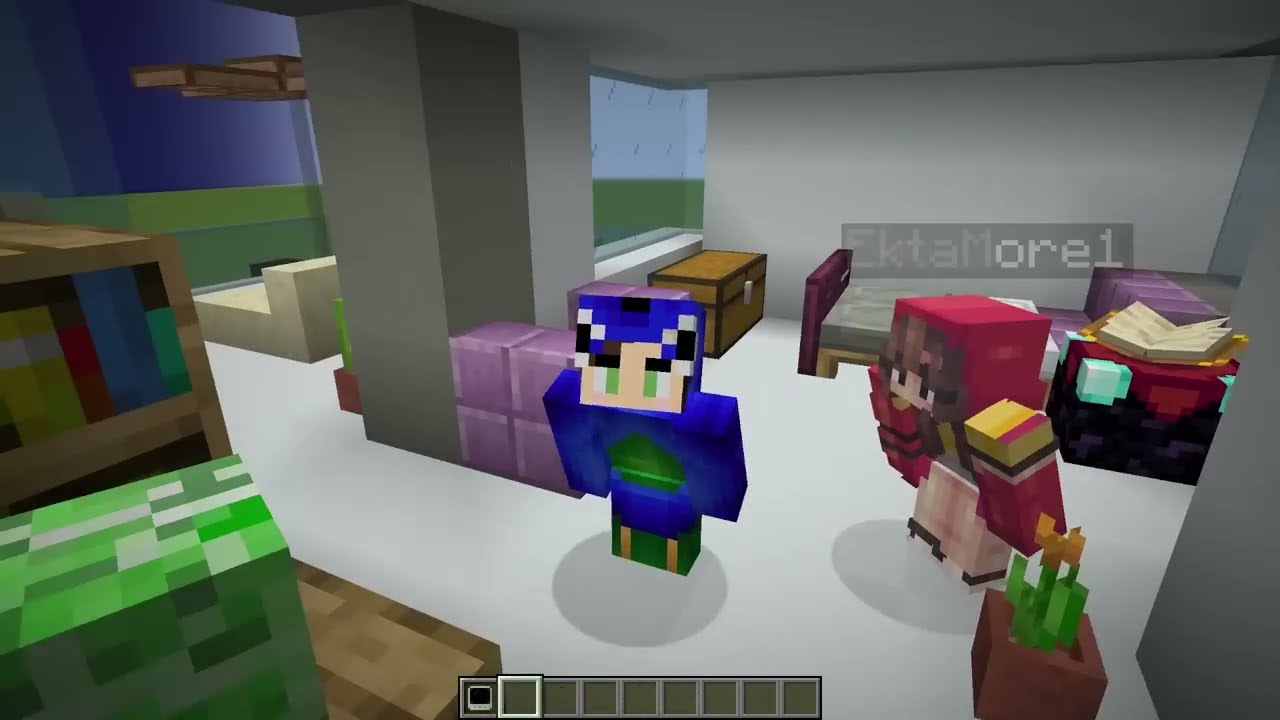 NOOB Vs HACKER : I CHEATED in a Build Challenge 😂 | Minecraft (Hindi)
