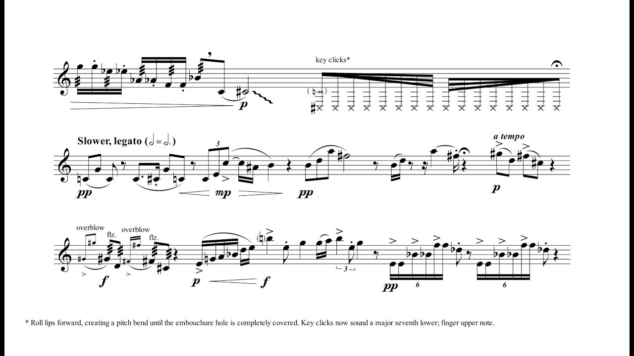 Creative Meditation ~ Solo for Unaccompanied Flute [Score Follower]