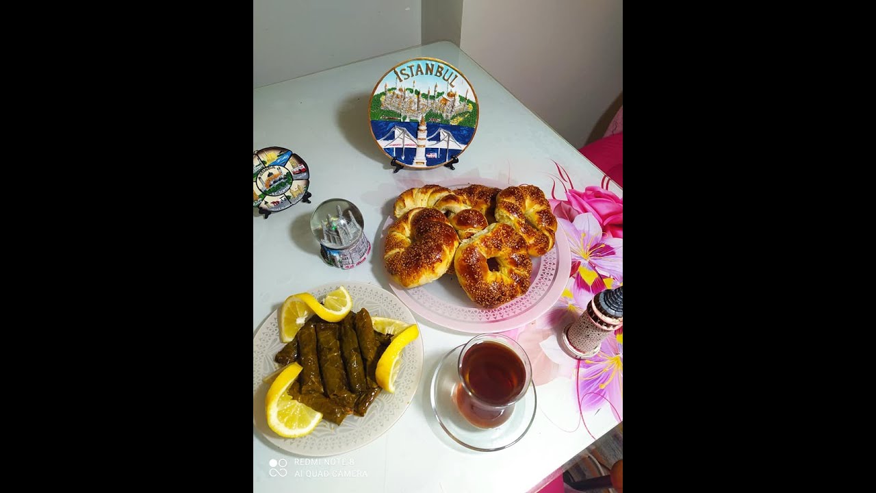 Les feuilles de vigne farci yaprak  sarması brioche simit çörek🥰🌹