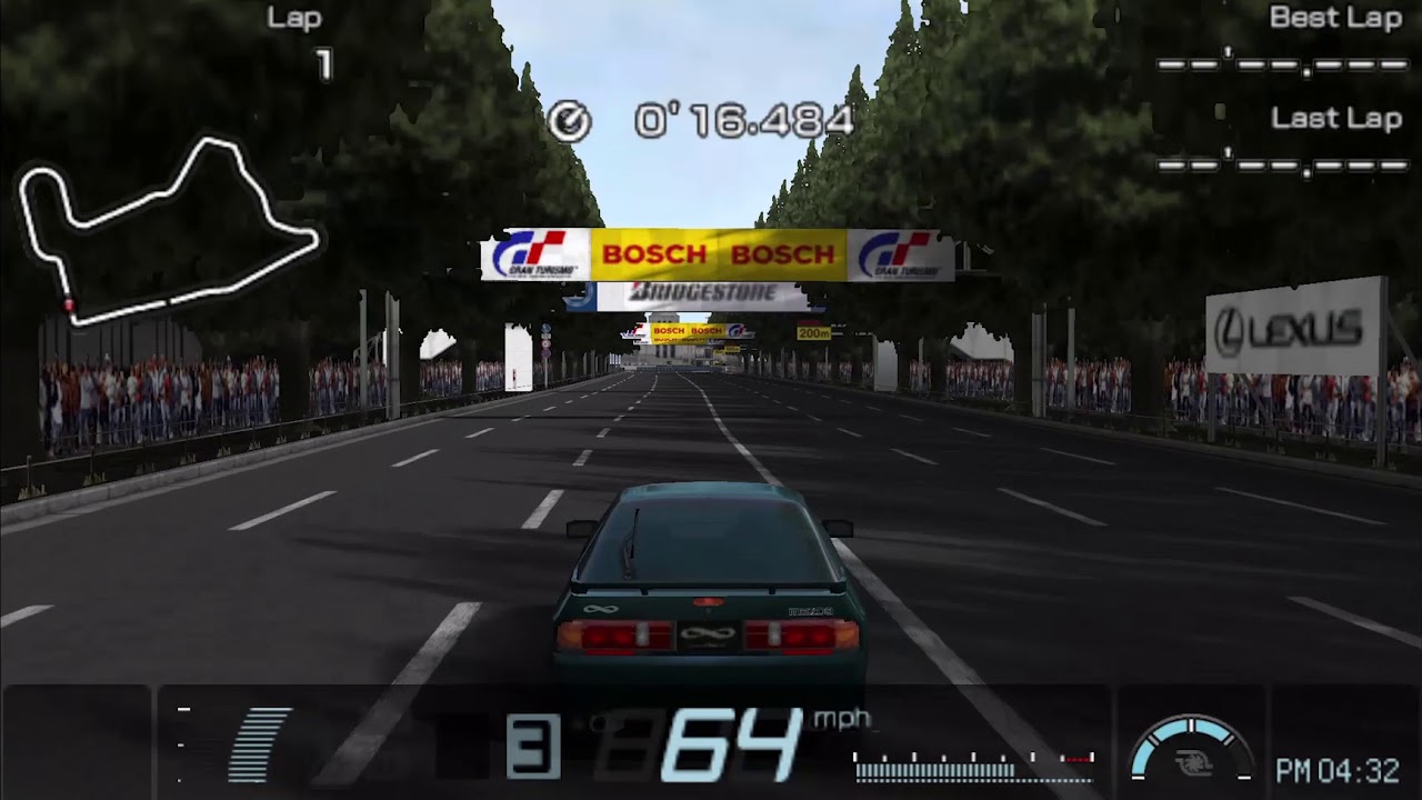 Gran Turismo PSP: Mazda Savanna RX7 Infinity (FC) '90 Gameplay (1080p)