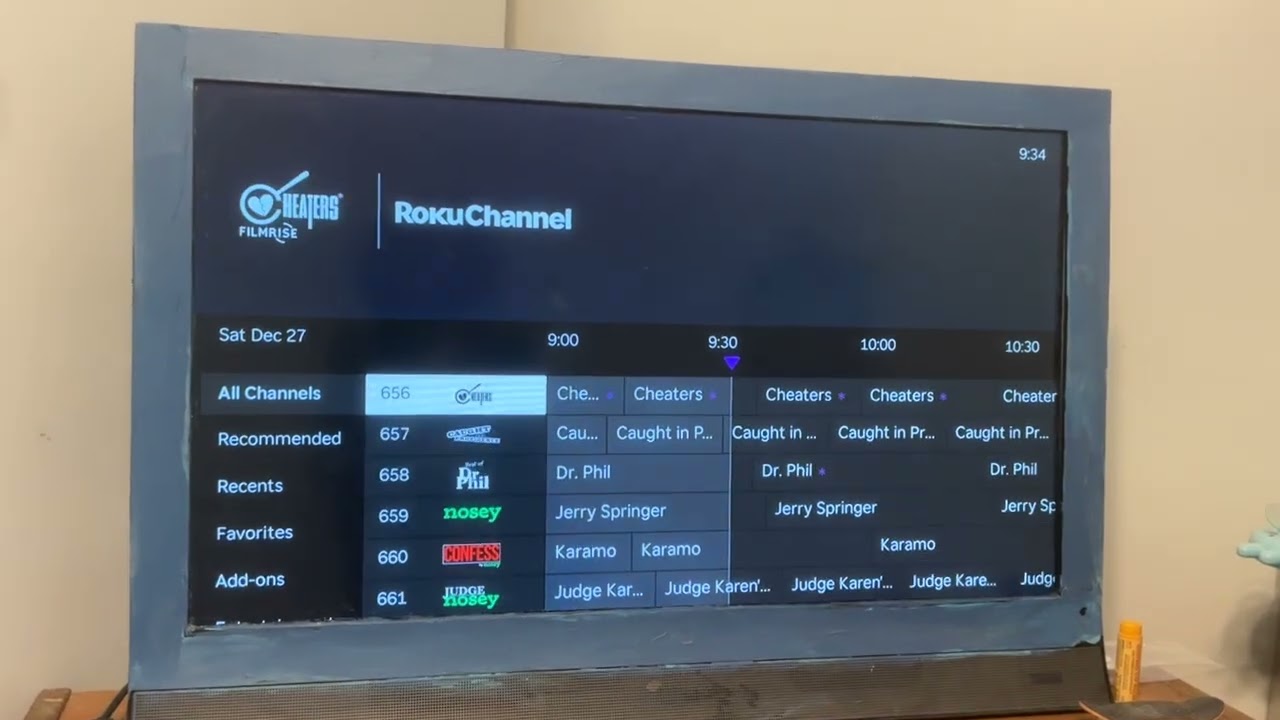 Roku Live TV Guide Channel Guide (December 27, 2025)