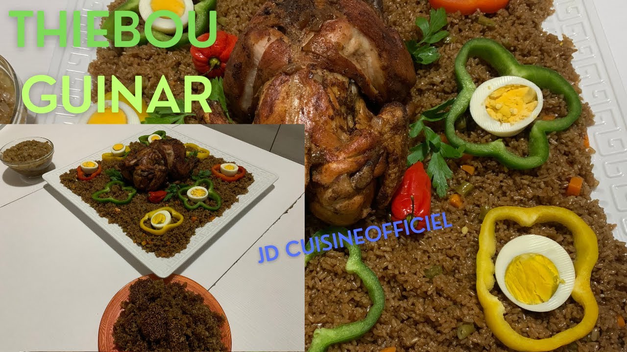 THIEBOU GUINAR menu pour certain invités