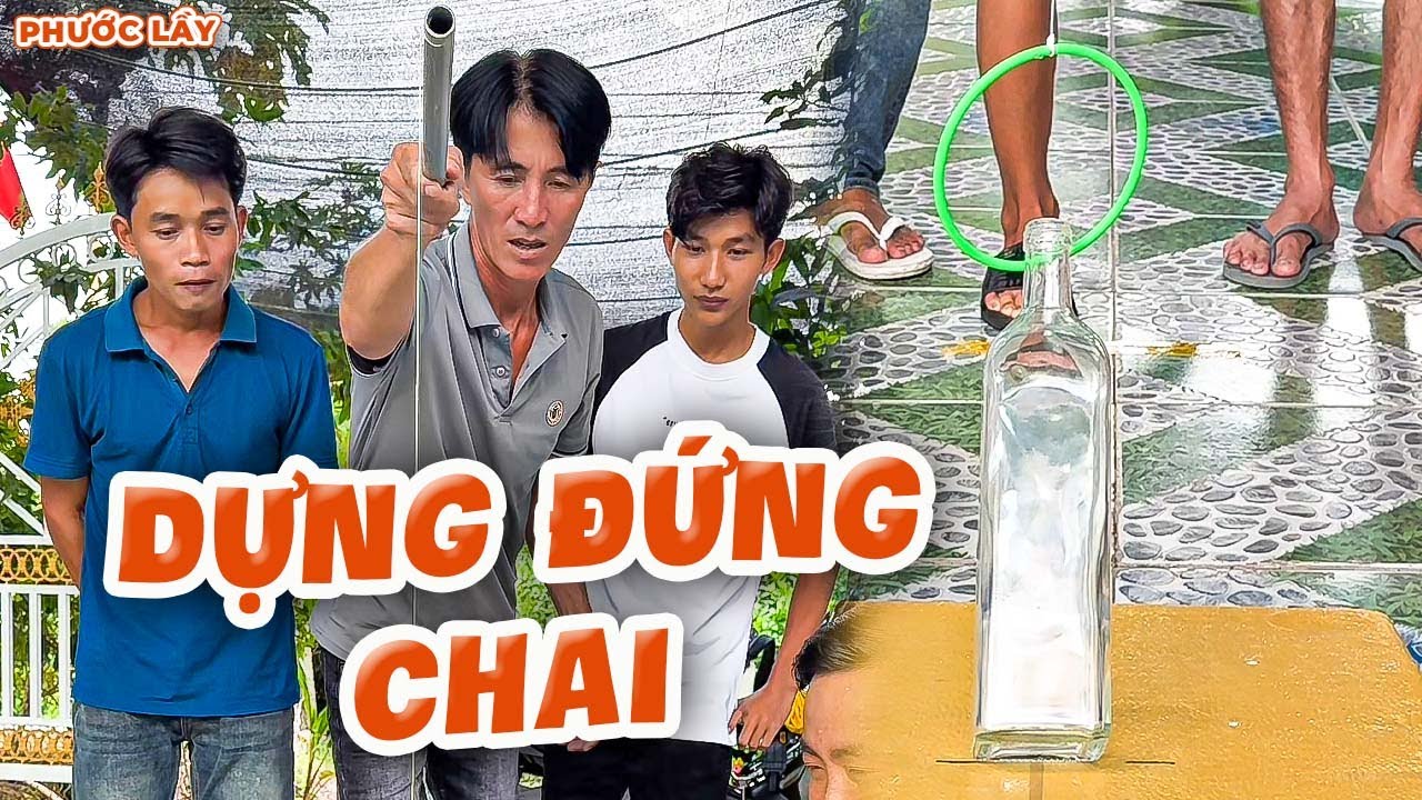 Thử Thách Dựng Đứng Chai Nước Trên Dốc - Liệu 3 Cậu Cháu Sẽ Lụm 1 Củ Hay Phải ĂN GỪNG? | Phước Lầy
