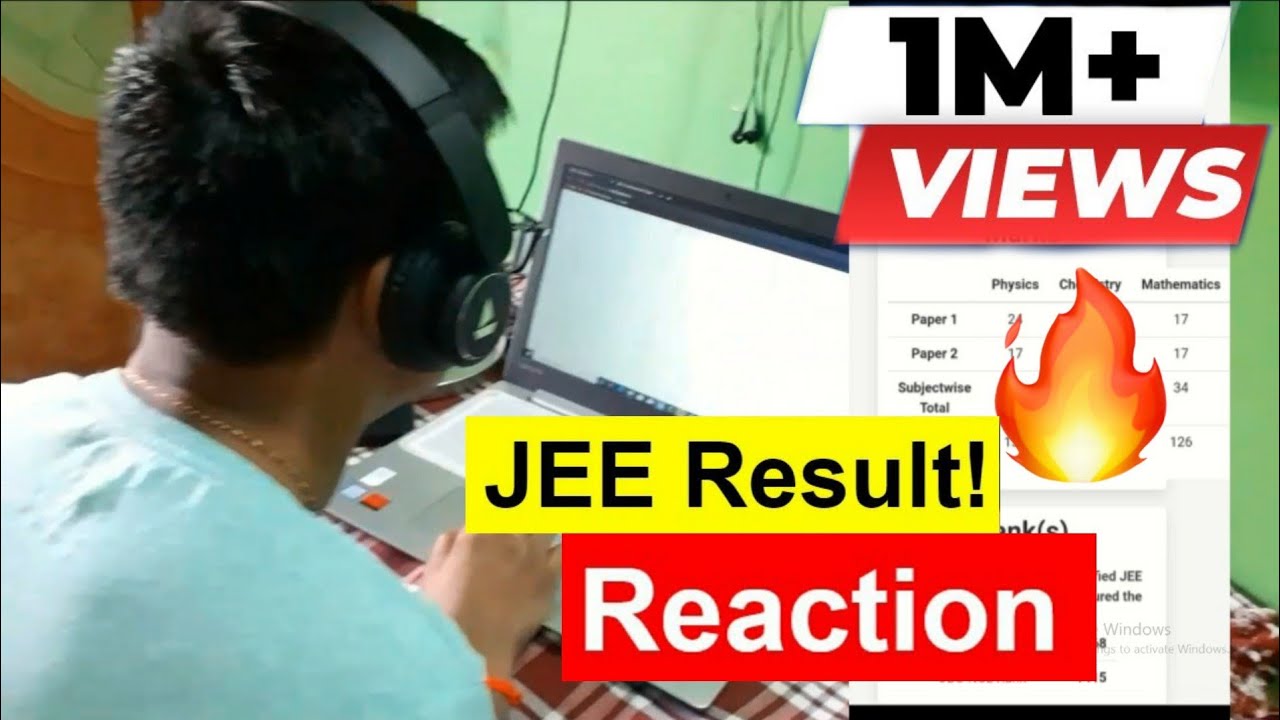 MY JEE ADVANCED RESULT REACTION !!!🔥