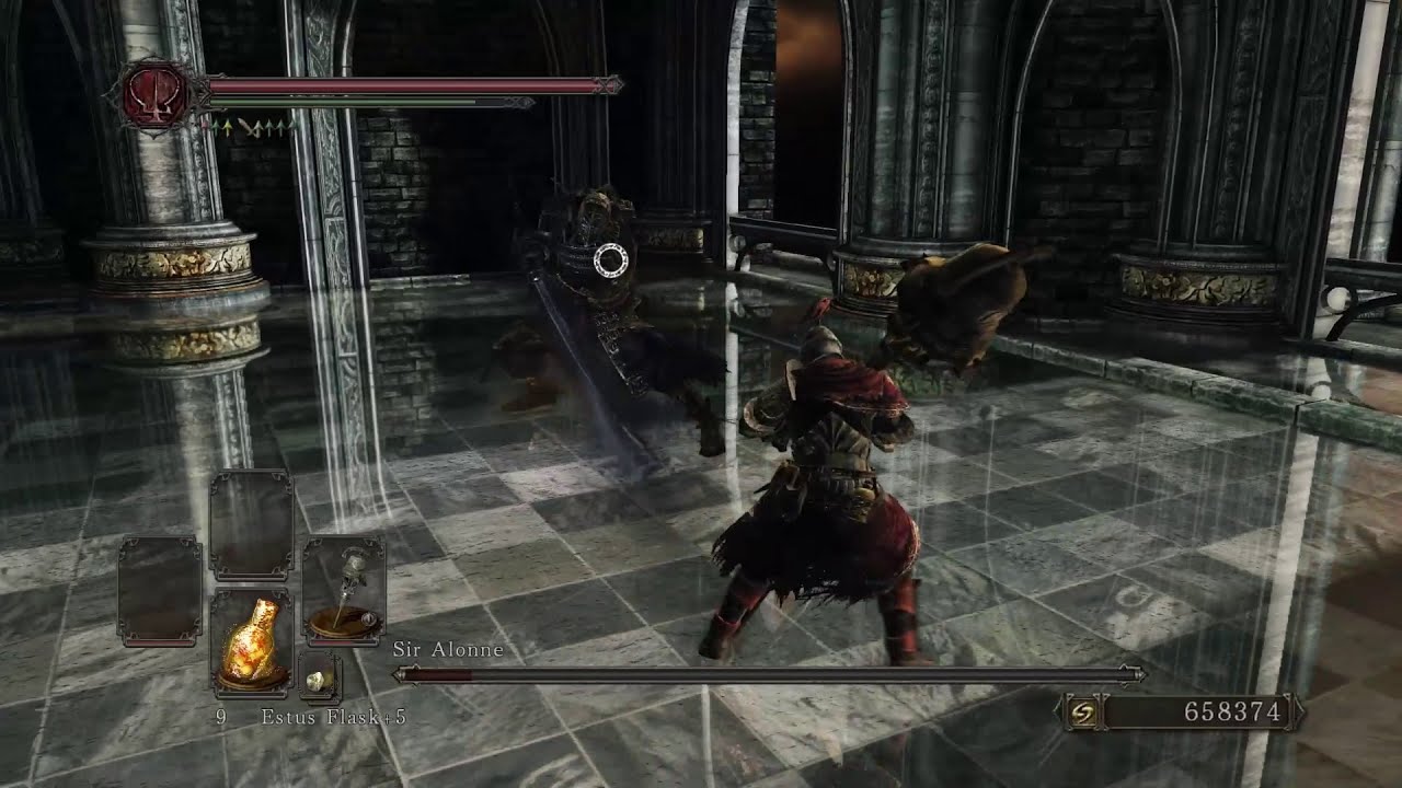 Dark Souls 2 - Sir Alonne NG+ (No Damage) Sacred Chime Hammer