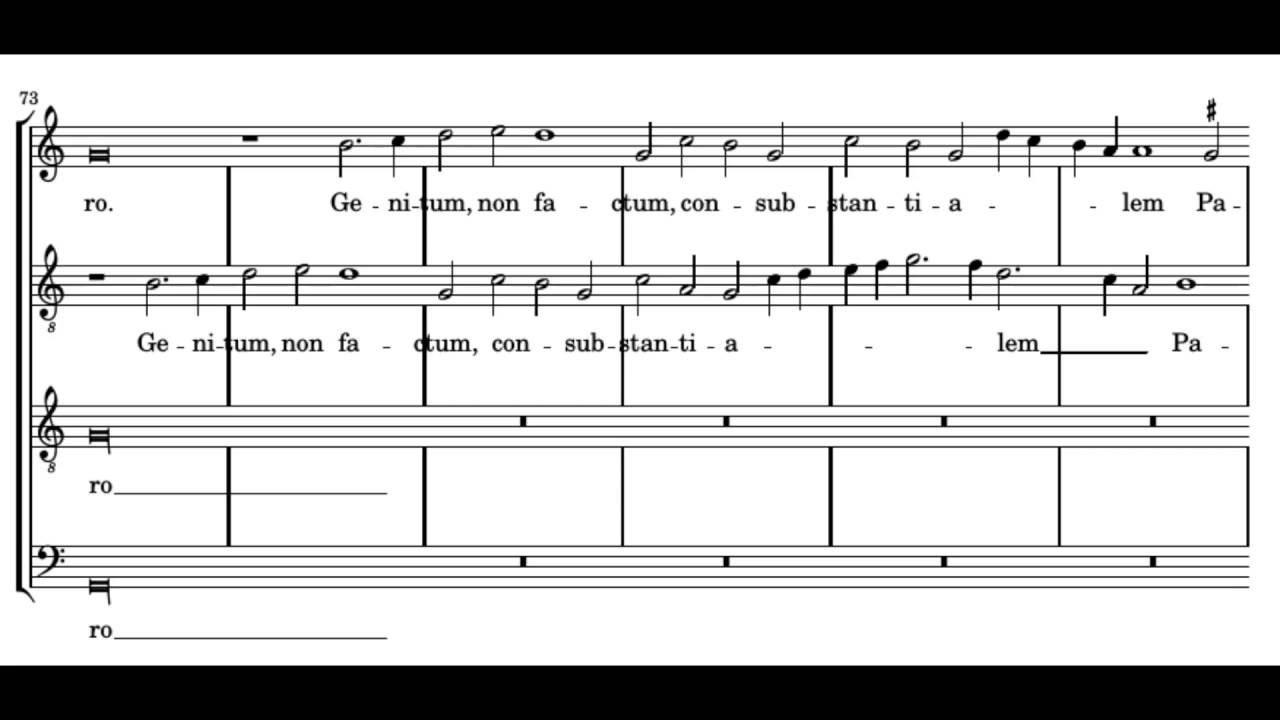 Josquin: Missa Pange lingua - Credo