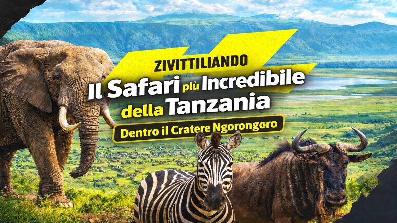 Dentro il Cratere Ngorongoro | Il Safari più Incredibile della Tanzania 🌍