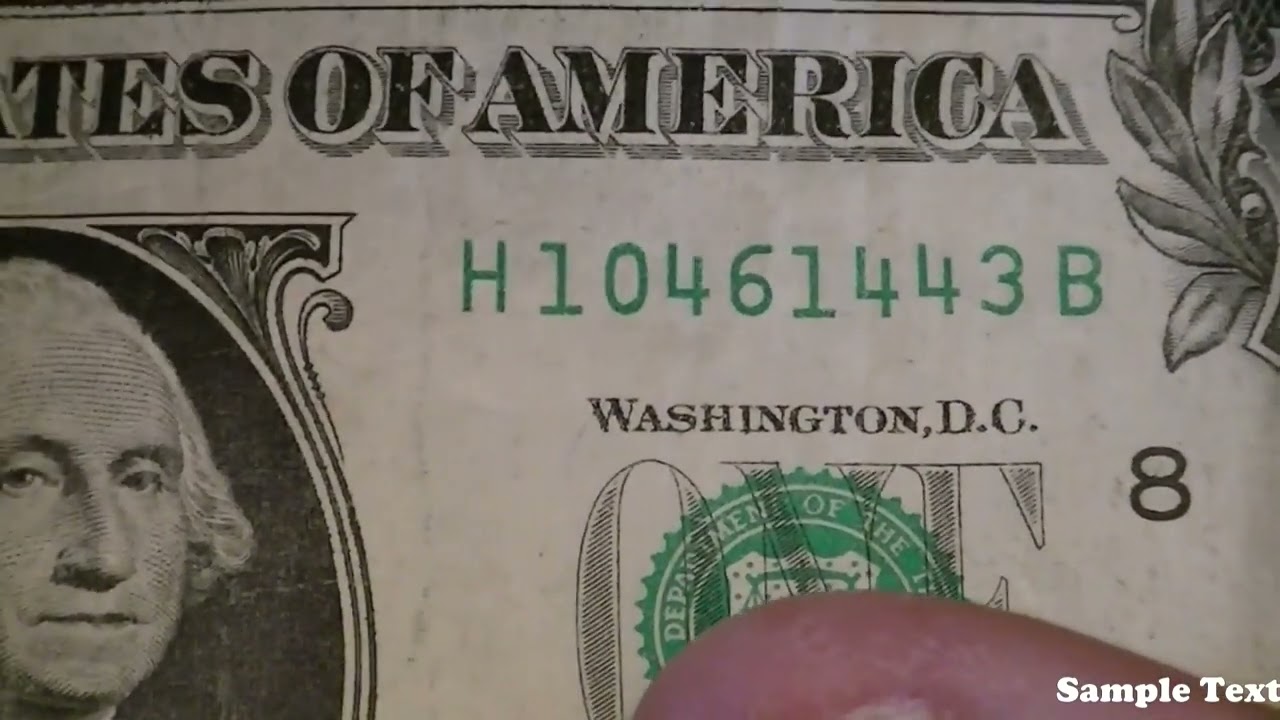 Fun Hobby $1 Bill Search For Unusual Serial Numbers #currency