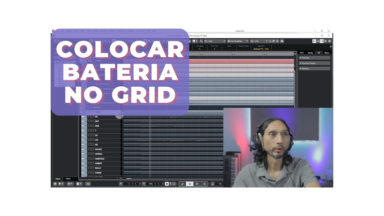 Colocar Bateria no Grid [Cubase 12]