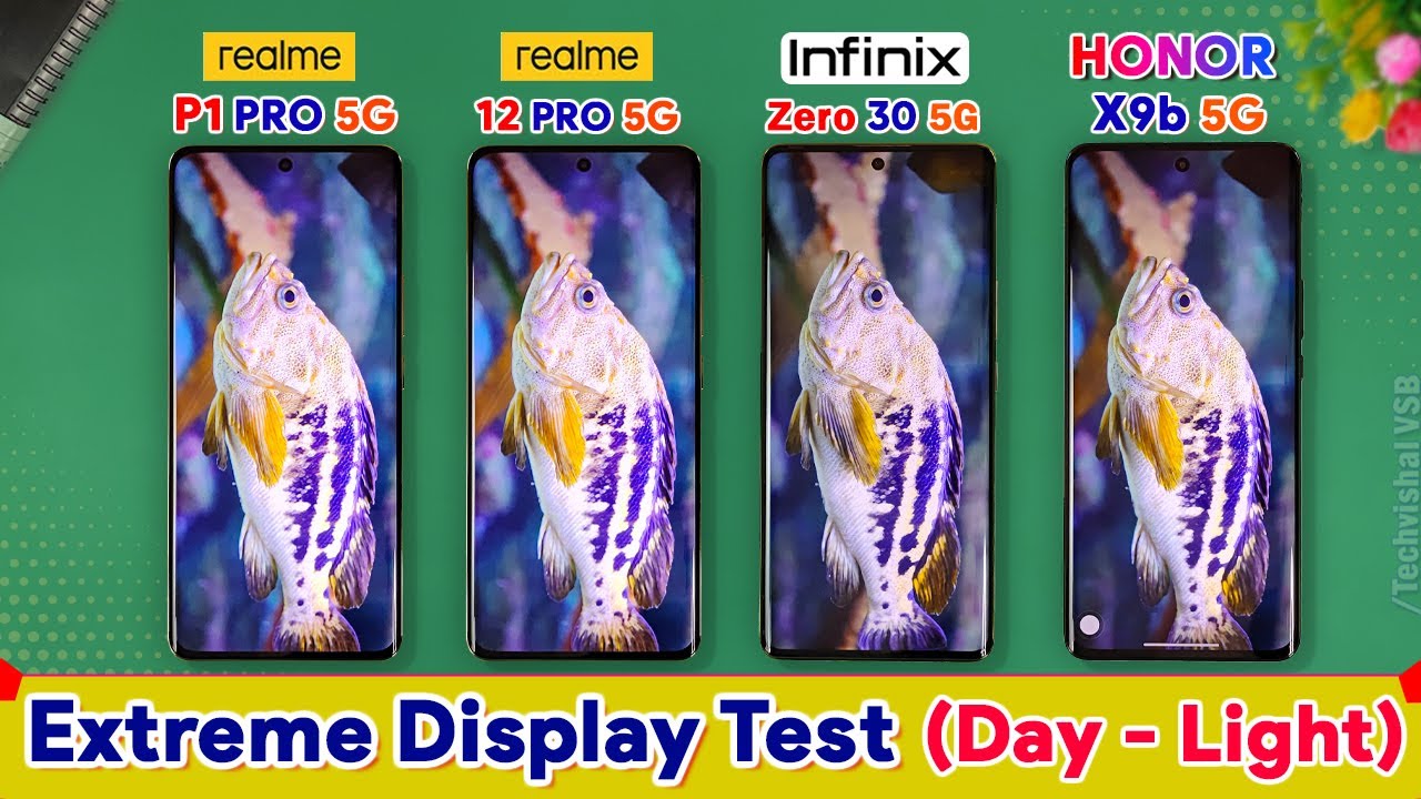 Realme P1 Pro vs Realme 12 Pro vs Infinix Zero 30 5g vs Honor X9b 5g - Extreme Biggest Display Test