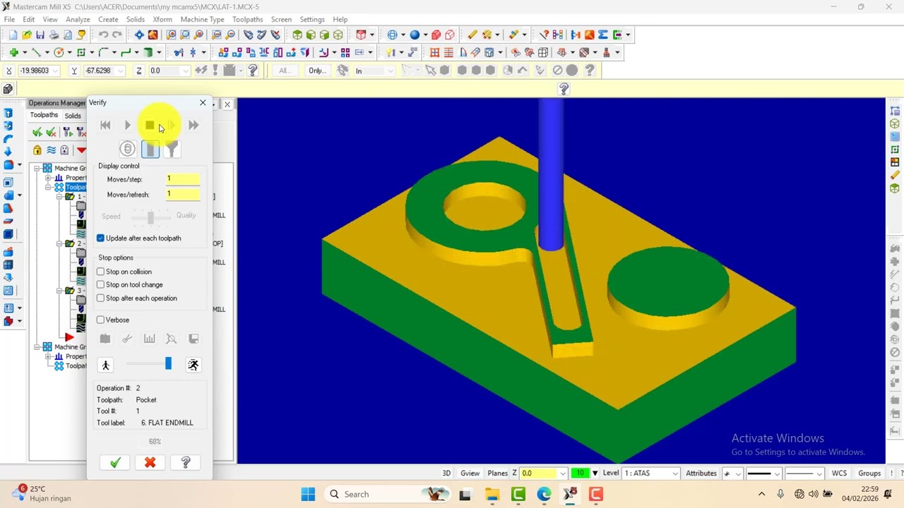TOOLPATHS MILLING MASTERCAM