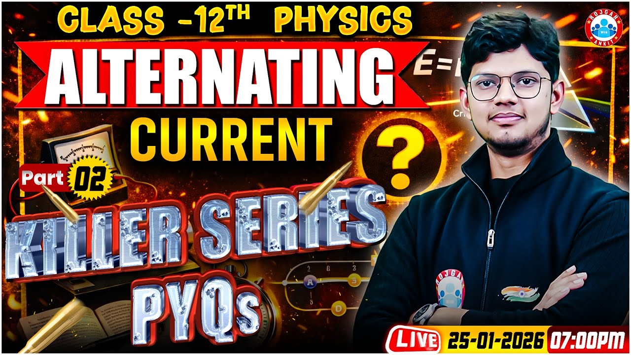 Class 12 Physics Alternating Current | Killer Series PYQs | AC One Shot UP Board English Medium RWA