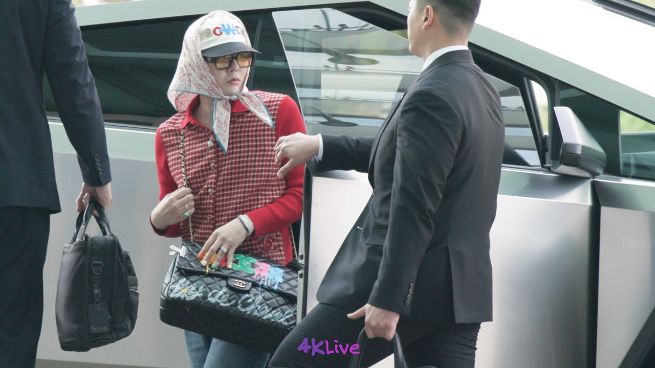 20241104 GDragon 지드래곤 지디 Depart Incheon to Hong Kong for Chanel Cruise 2024/25 Show