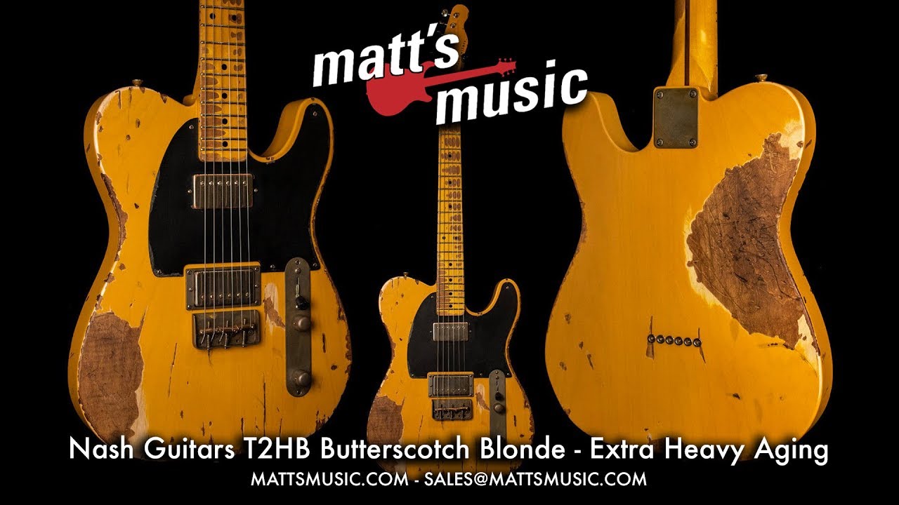 Matt's Music Center - Nash Guitars T2HB Butterscotch Blonde Guitar - Chris Bryant