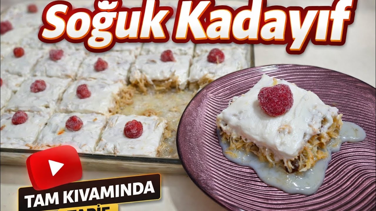 RAMAZANA ÖZEL MUHTEŞEM SOĞUK KADAYIF TARİFİ 🎀