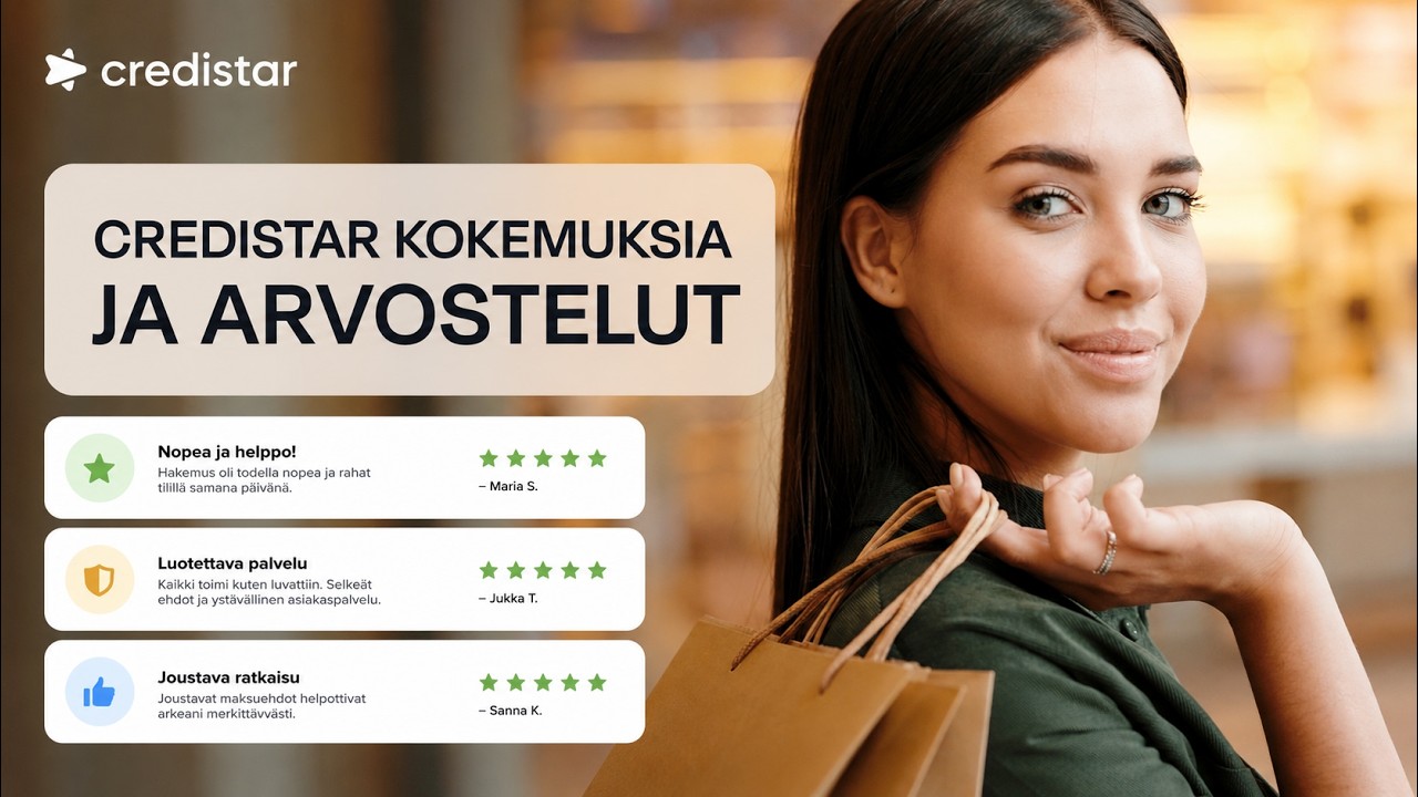 Creditstar kokemuksia: Joustoluottoa turvallisesti