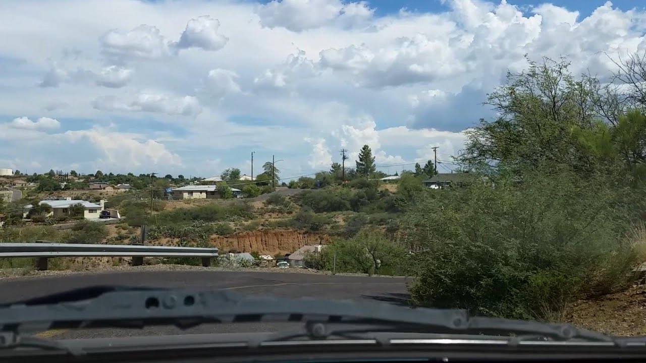 Driving Inside Globe City, AZ - Aug 2015