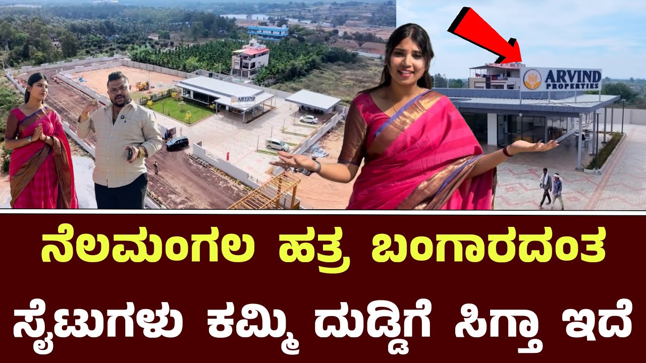ನೆಲಮಂಗಲ ಸೊಂಡೆಕೊಪ್ಪ ಹತ್ರ ಸೈಟುಗಳು ಕಮ್ಮಿ ದುಡ್ಡಿಗೆ || Assets Square Sites Nelamangala / Arvind da