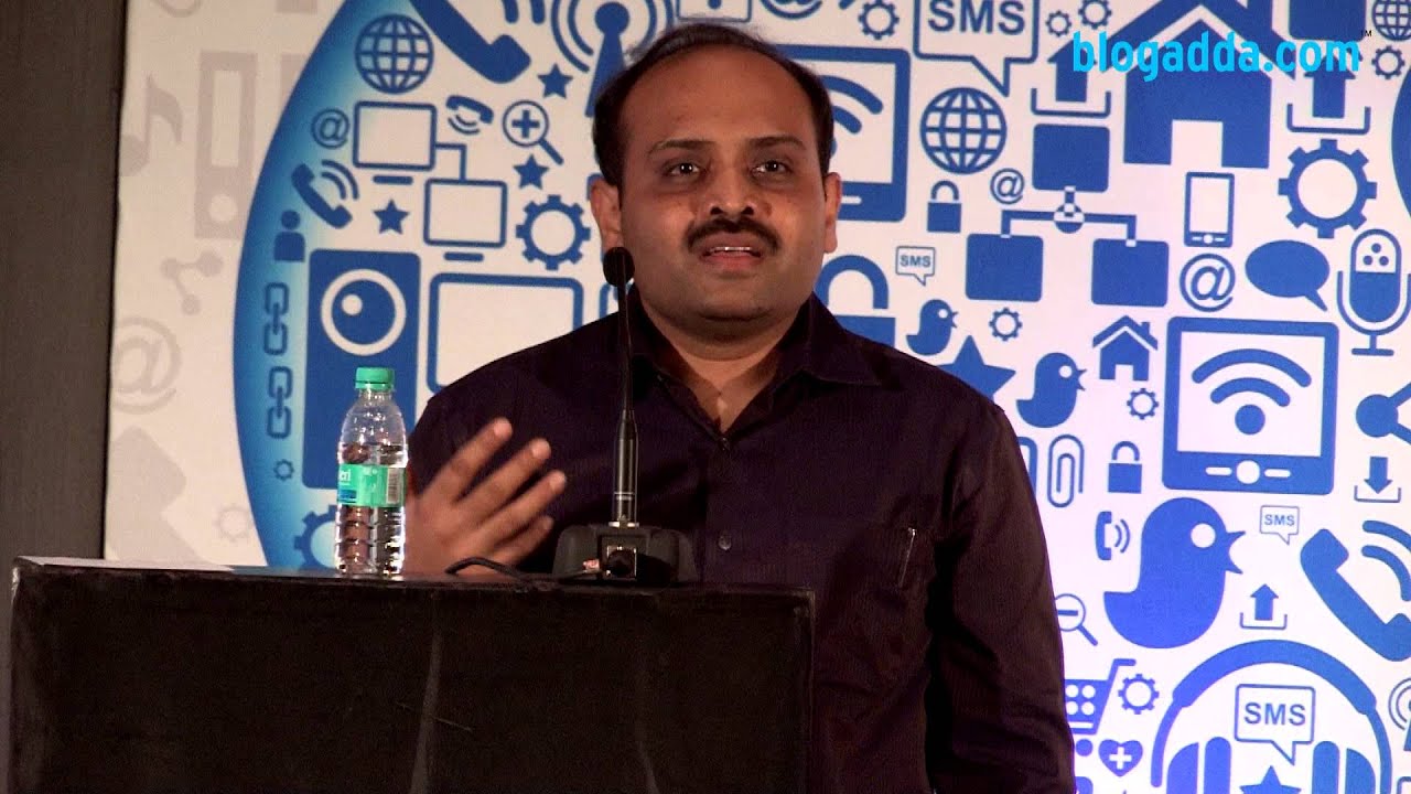 Amit Agarwal shares his 'Blogging Success Story' at #WIN14 by BlogAdda.com