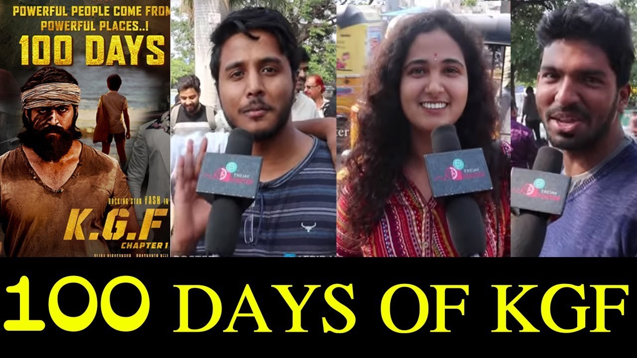 KGF 100 Days | 100 Days For KGF Movie | KGF Movie Public Pulse | Friday Poster