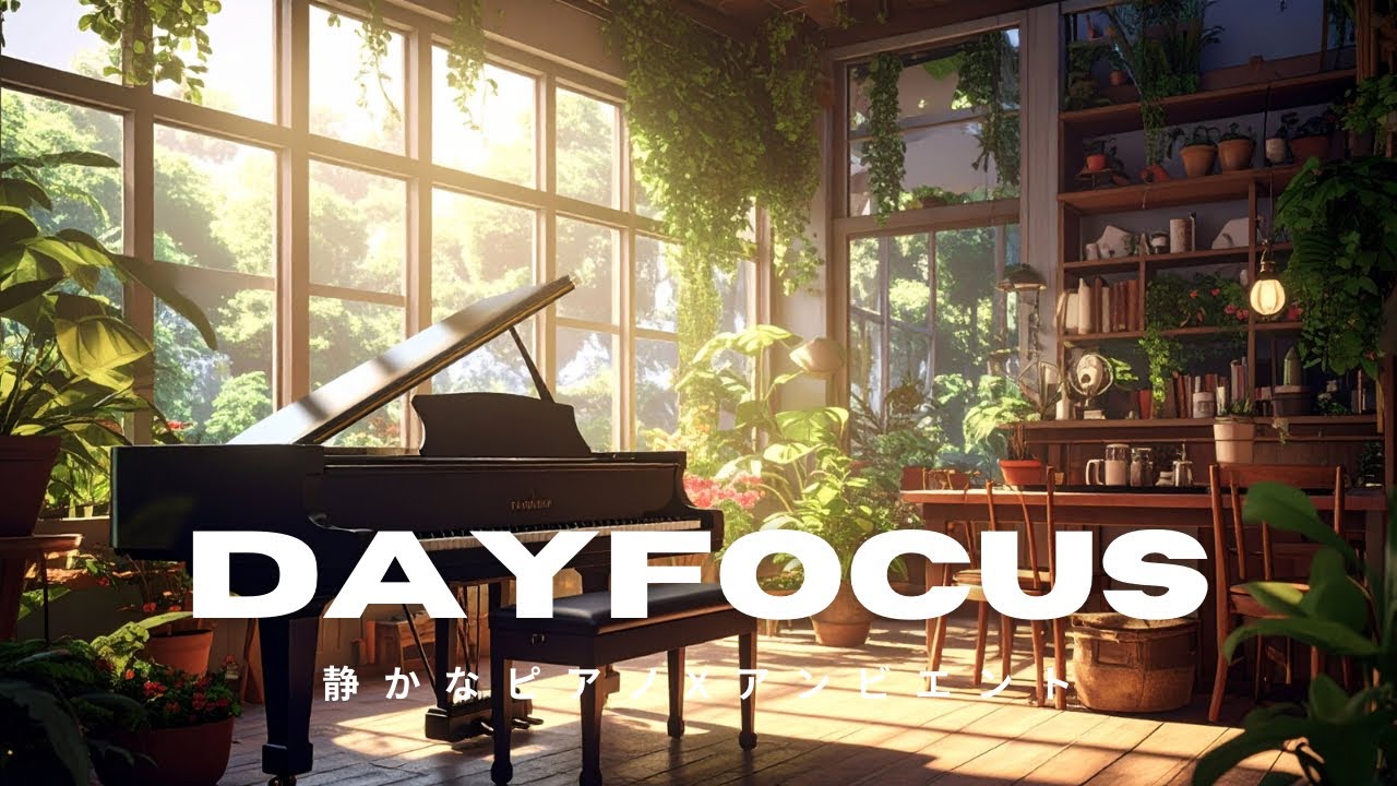 【作業用BGM】静かなピアノ×アンビエント｜Study Music for Deep Focus & Concentration | 集中用BGM | 60min《DAY FOCUS》