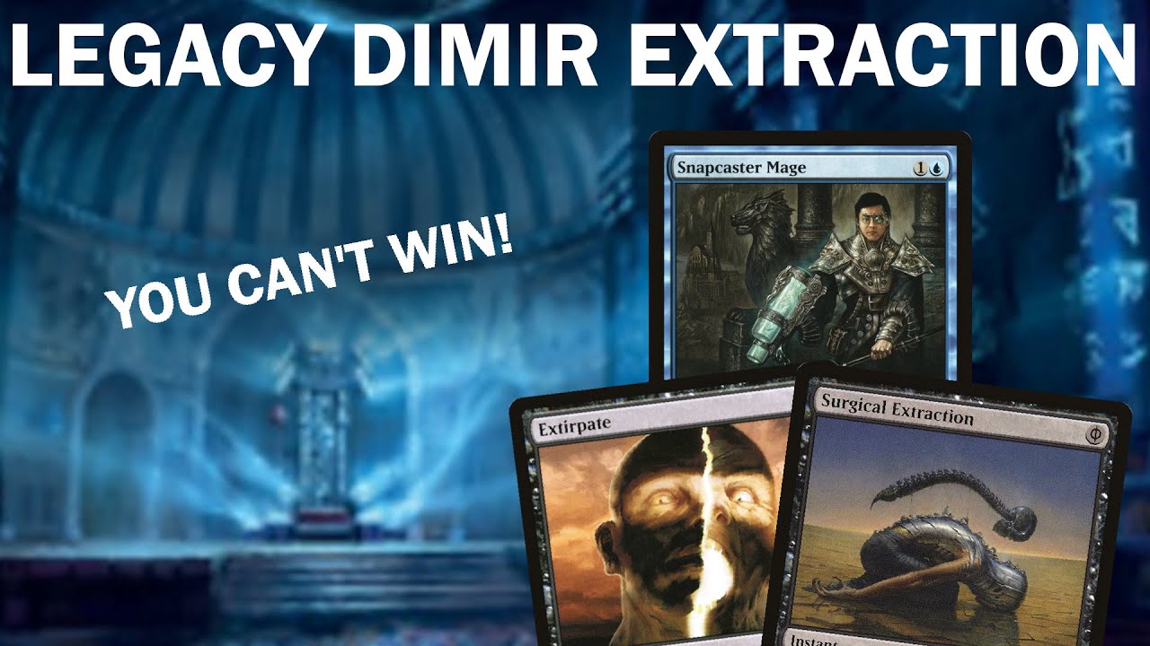 NO CARDS, NO HOPE! Legacy Dimir Extraction Mill Control. Surgical, Extirpate, Court of Cunning MTG