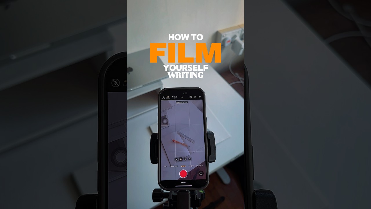 How to film yourself writing or drawing video camera angle tips for you to start your videography