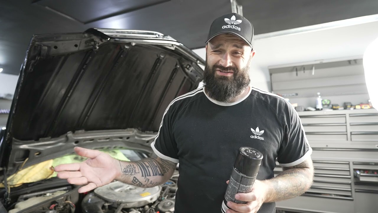 Mercedes 560 SEC | Installing Hood Insulation