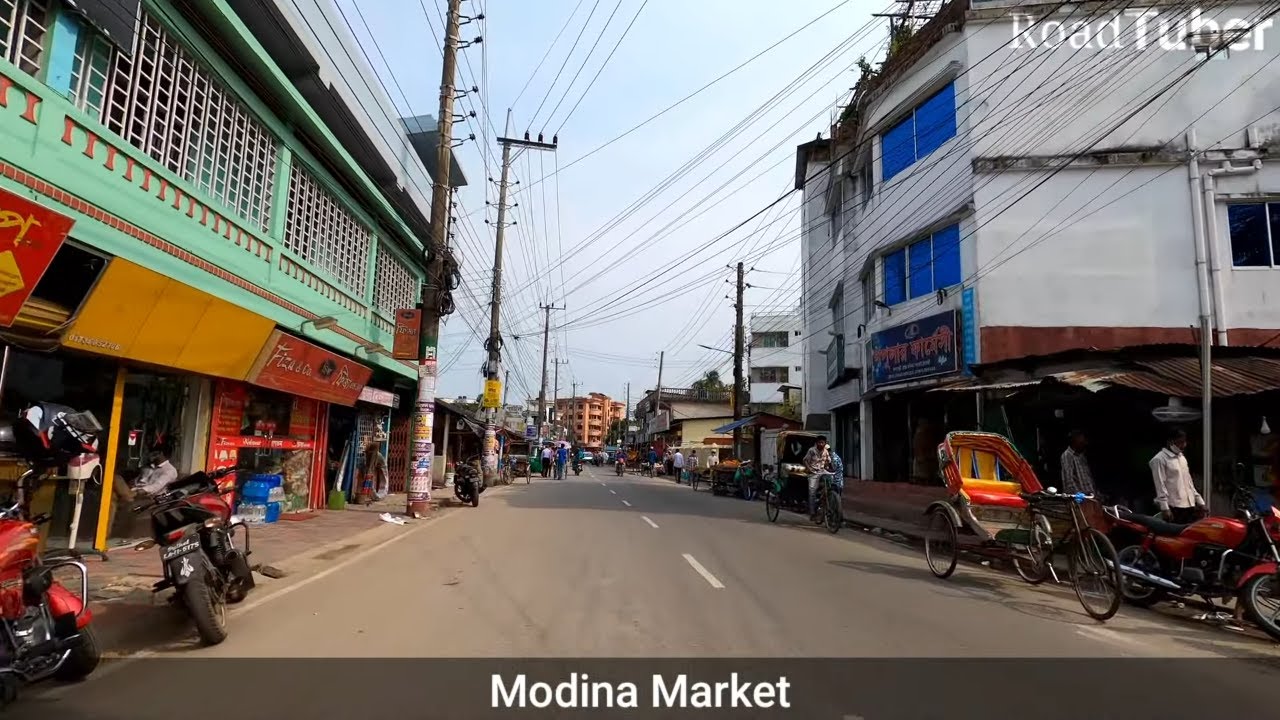 Sylhet City Tour 4K | Majortila to Modina Market | Road Tuber