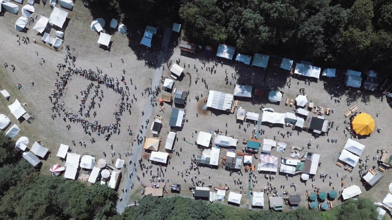 Mittelaltermarkt Oberurseler Feyerey - Drohnen&uuml;berflug Ursellis Historica - DJI Mini 3 Pro