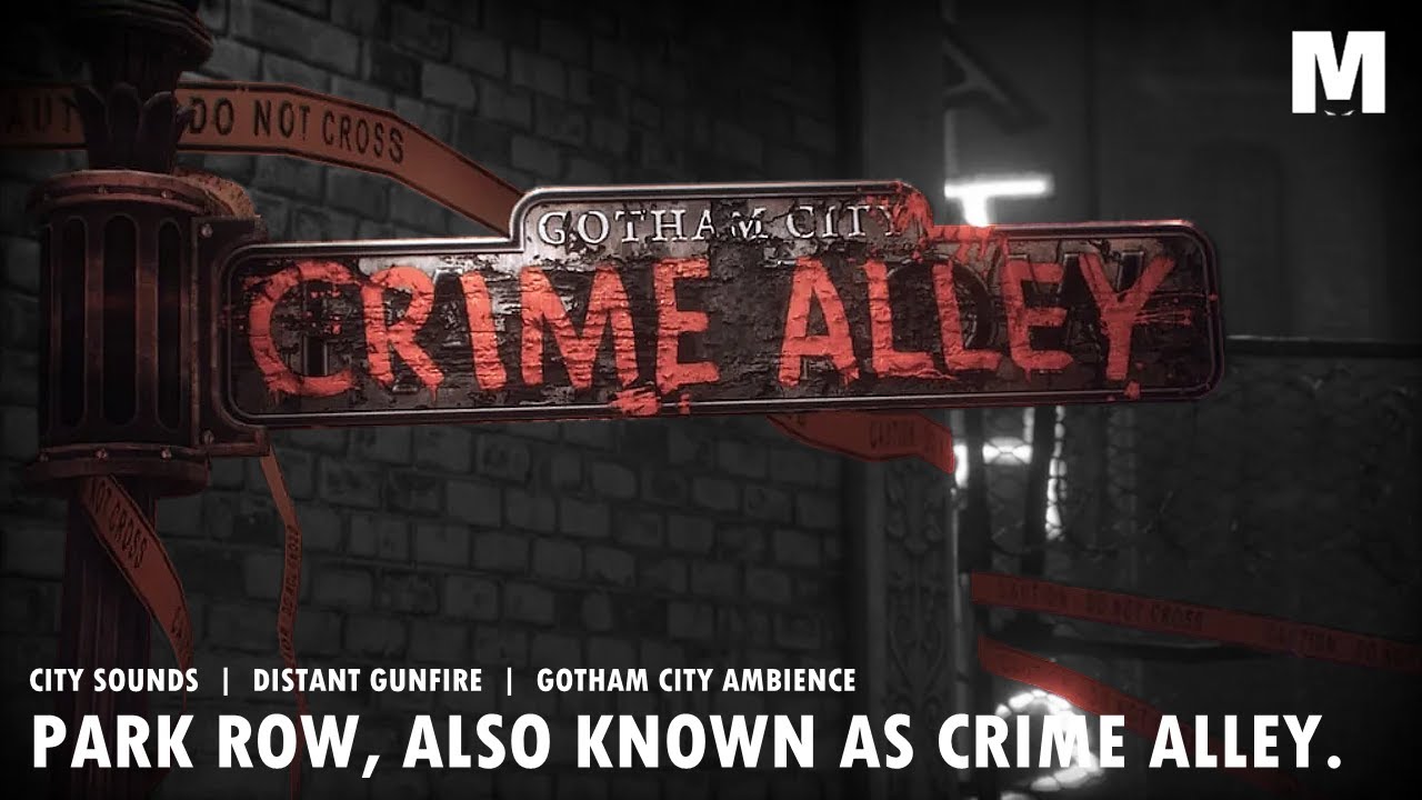 CRIME ALLEY - City Sounds | Distant Sirens & Gunfire | GOTHAM AMBIENCE