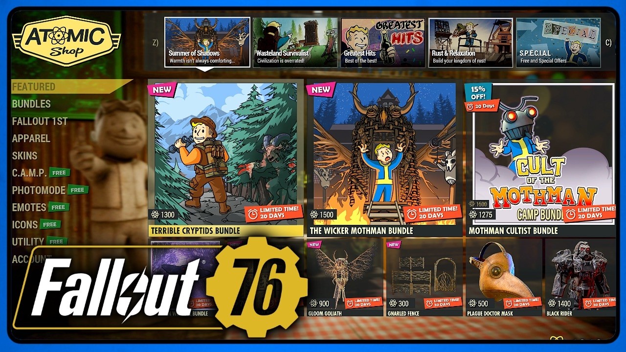 Atom Shop (May 19) Fallout 76