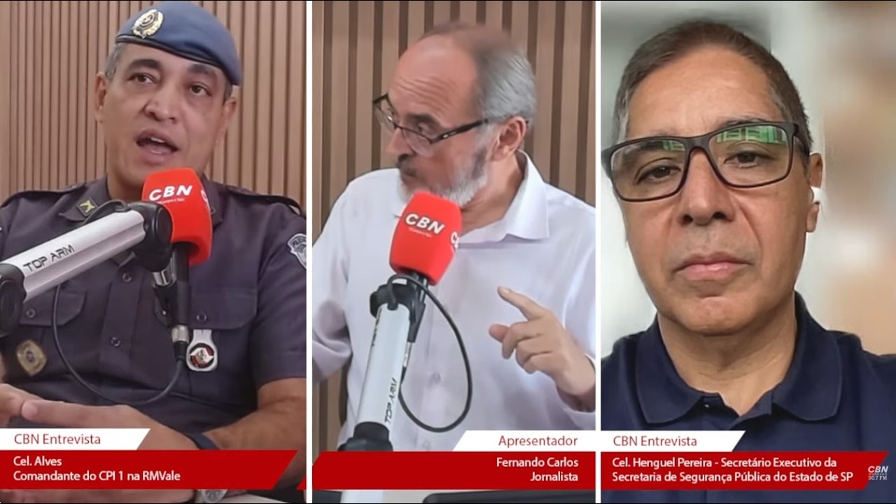 Jornal CBN Vale 1ª edição: Cel. Alves, Cel. Henguel Pereira e Adriana Maciel #NoArNaCBNVale